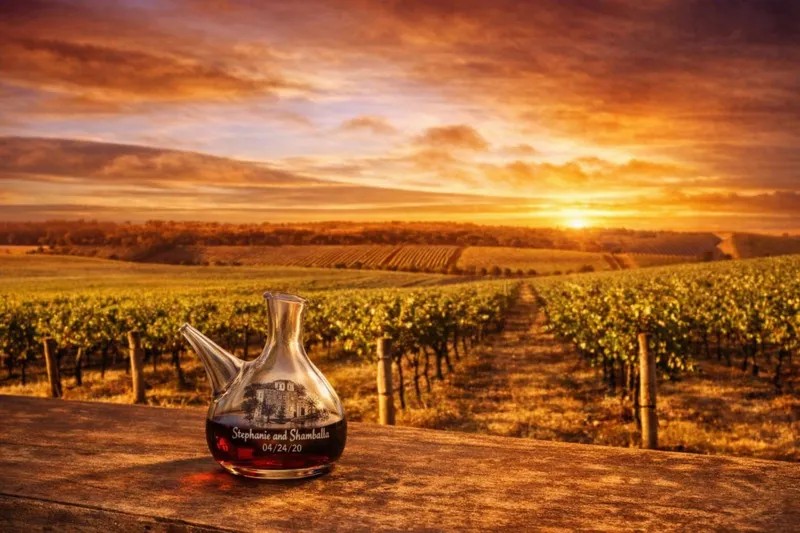 Viñedos al atardecer, tradición vinícola española
